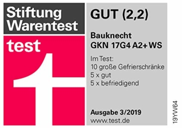 Bauknecht GKN 17G4 A2+ WS NoFrost Gefrierschrank / 226 kWh/Jahr / 167 cm Höhe / 223 L Gesamtnutzinhalt / weiß / 41 dB / NoFrost / ProFreeze / kombinierbar mit KR 17G4 A2+ WS - 3