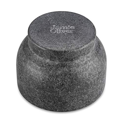 Jamie Oliver Mörser mit Stößel JB5100 robuster Mörser aus Granit geeignet für trockene und flüssige Zutaten. Durchmesser 14 cm - 7