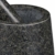 Relaxdays Mörser mit Stößel, Granit, poliert, langlebig, für Gewürze und Kräuter, Steinmörser D: 13,5 cm, dunkelgrau - 3